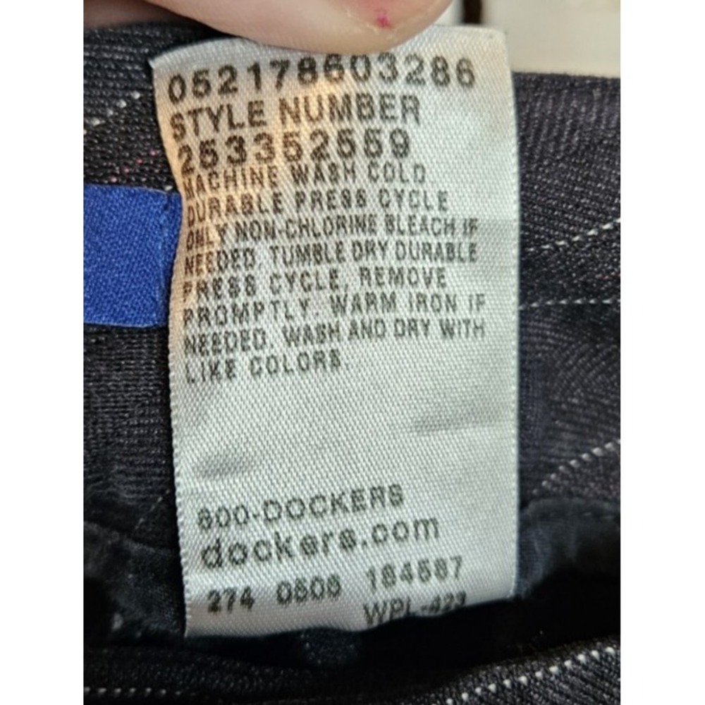 Dockers Womens Sz 14 Pin Striped Dress Pants Work Career Preppy - Picture 8 of 13